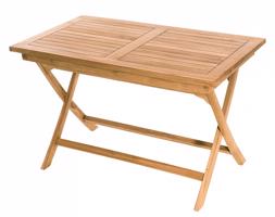 DEOKORK Zahradní skládací stůl obdelník COIMBRA 120 x 70 cm (teak)