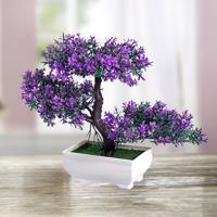 Die moderne Hausfrau Umělá kvetoucí bonsaj, fialové květy