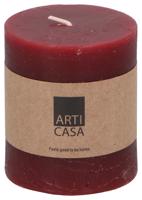 EDCO Sloupová svíčka Arti Casa, červená, 7 x 8 cm