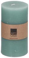 EDCO Sloupová svíčka Arti Casa, zelená, 7 x 13 cm
