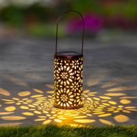 Haushalt international LED solární lucerna Zlatá záře - Květy