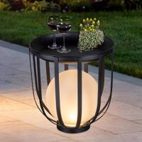 Haushalt international Zahradní stolek s LED kulovou lampou