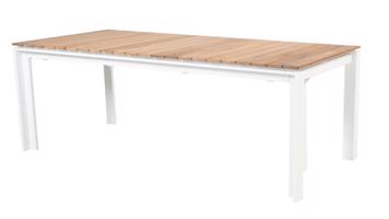 Optimum Teak roztahovací jídelní stůl bílý 220-340 cm