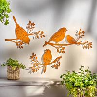 Weltbild Nástěnné dekorace Ptáčci, sada 3 ks