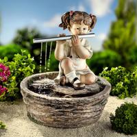 Zahradní fontána Dívka s flétnou Sára - II. jakost